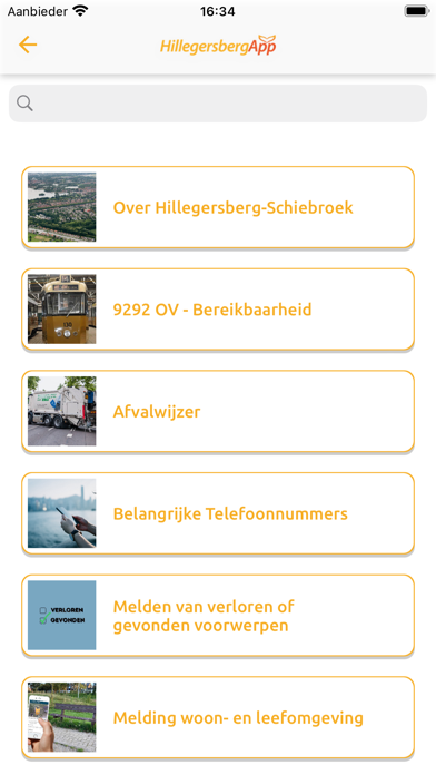 HillegersbergApp Screenshot
