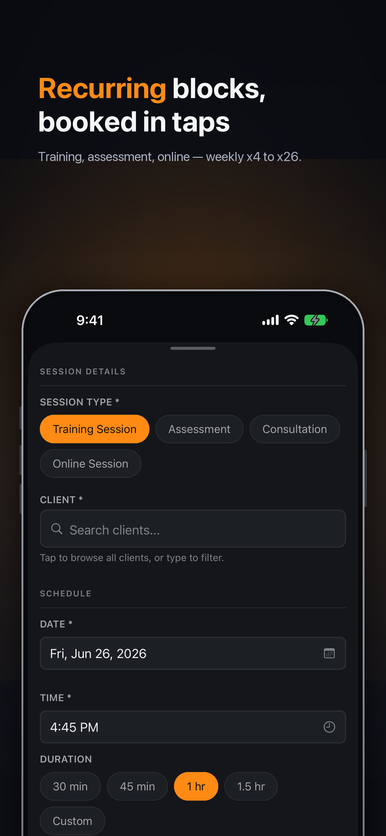 Personal Trainer CRM: RosterOS screenshot 4