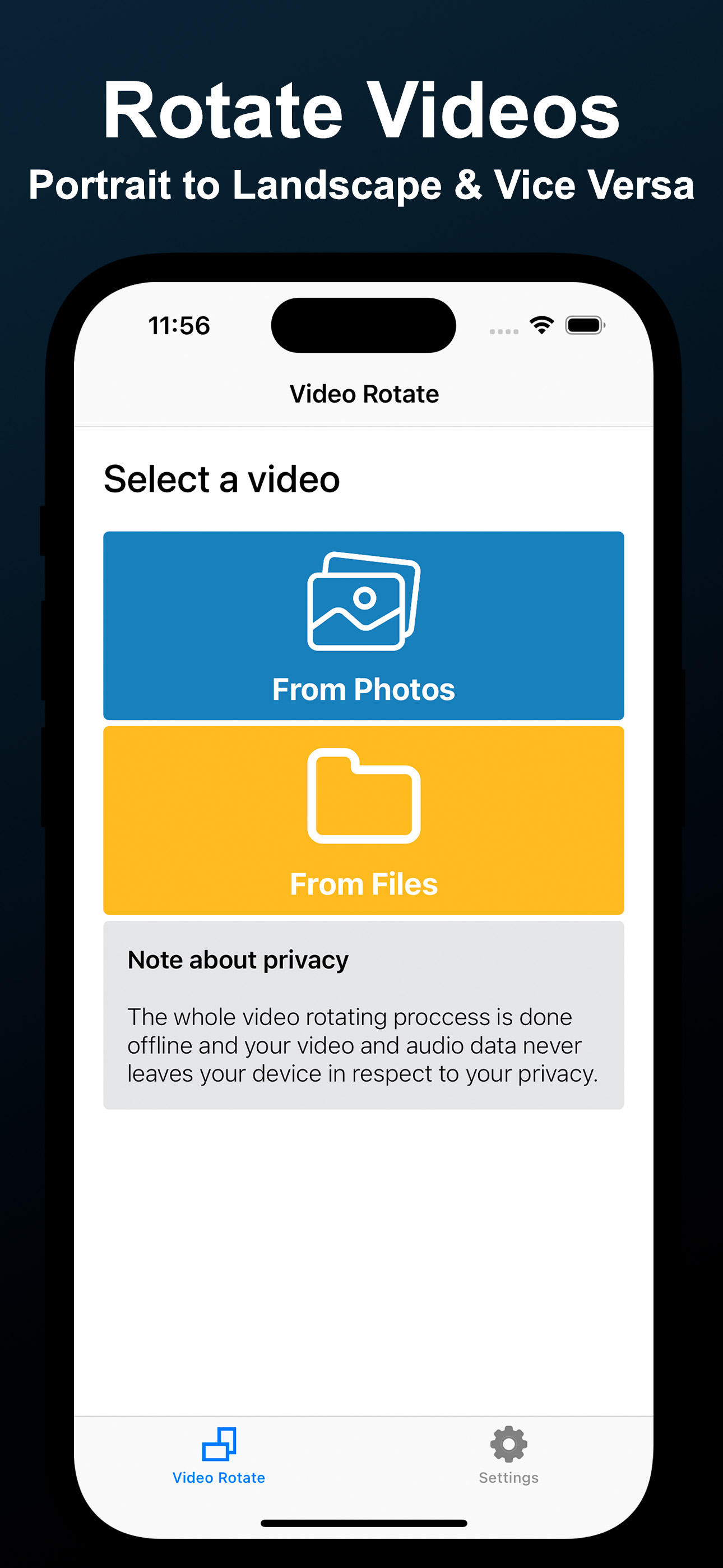 Video Rotate - Fix rotation