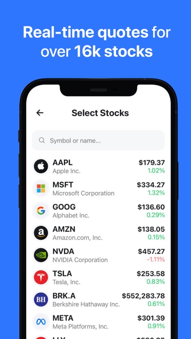 Stocklet - Stock Alerts Screenshot