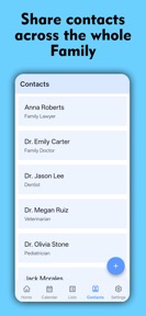 Shared calendar: FamilyCloud screenshot