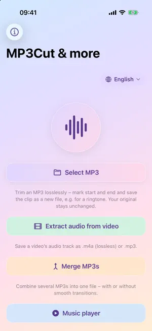 MP3 Cutter & more for you screenshot 1