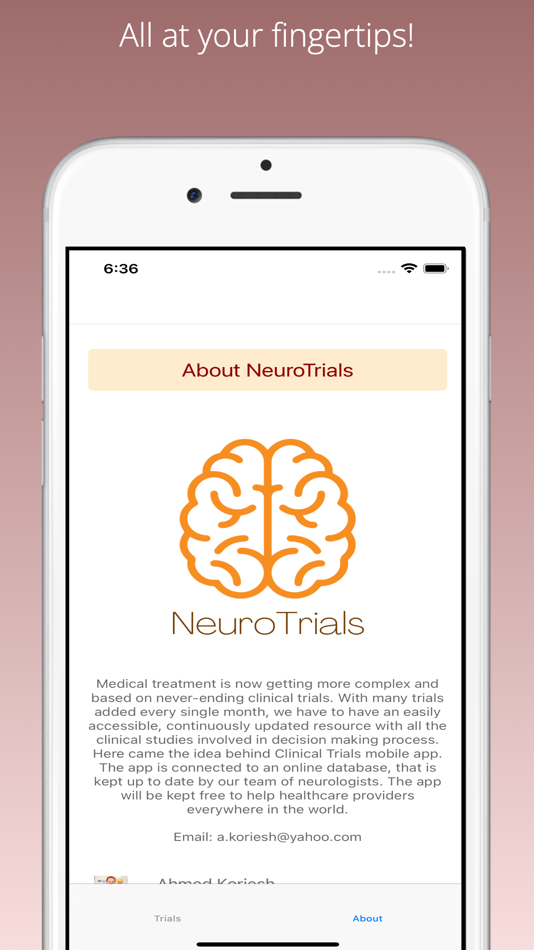 #5. NeuroTrials (iOS) 由: Ahmed Koriesh