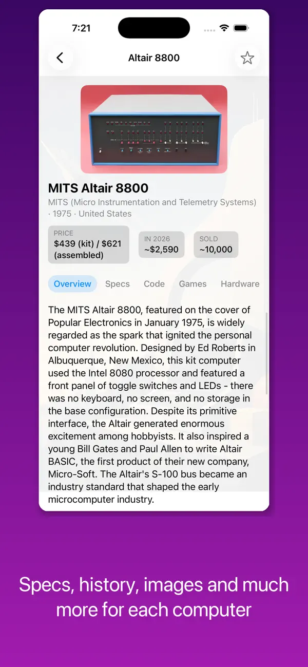 #2. Retro Computers (iOS) Ved: John Kennedy