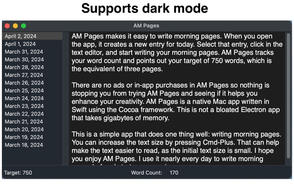 #2. AM Pages Desktop (macOS) Bởi: Mark Szymczyk