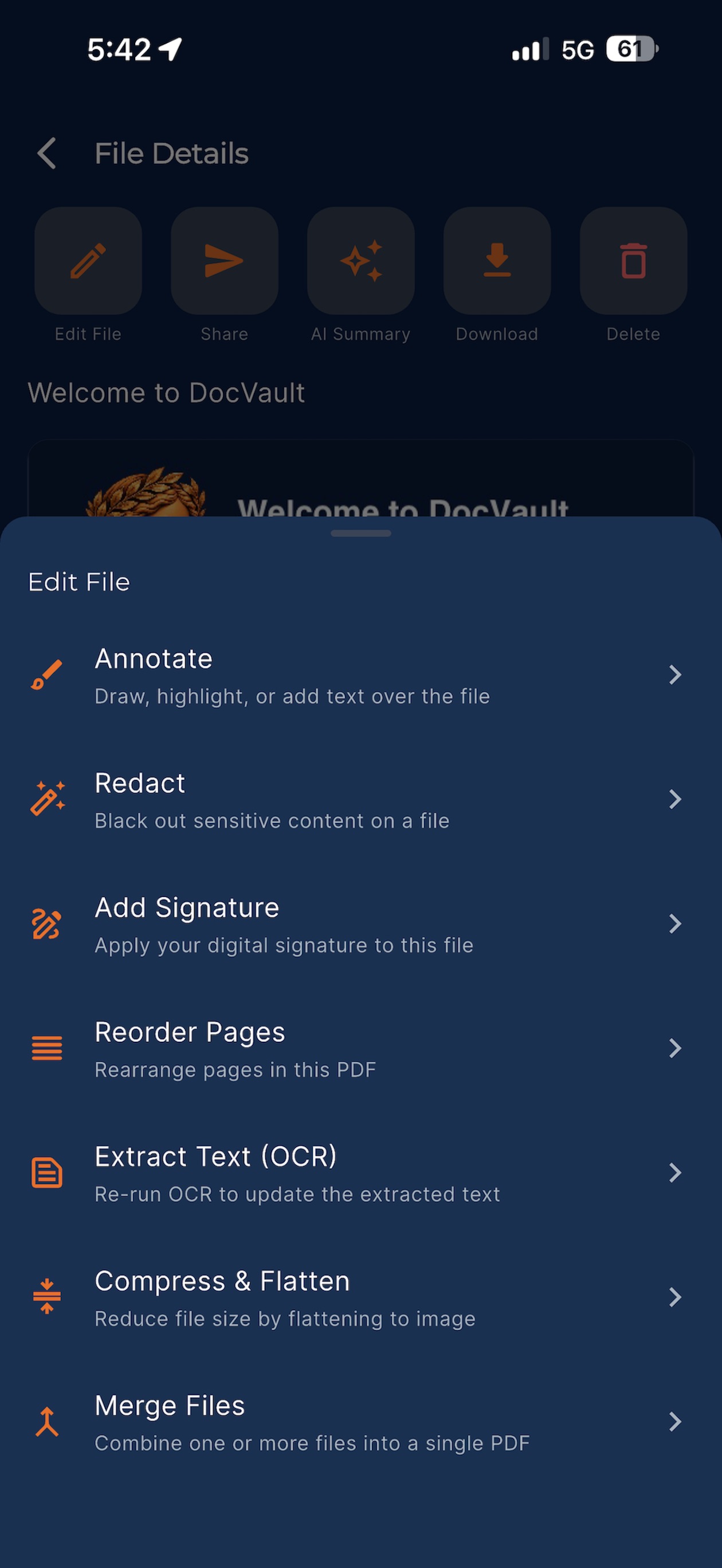 Screenshot 5 of DocVault