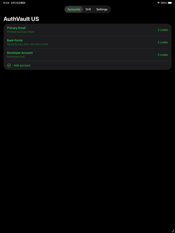 Screenshot #4 pour AuthVault US