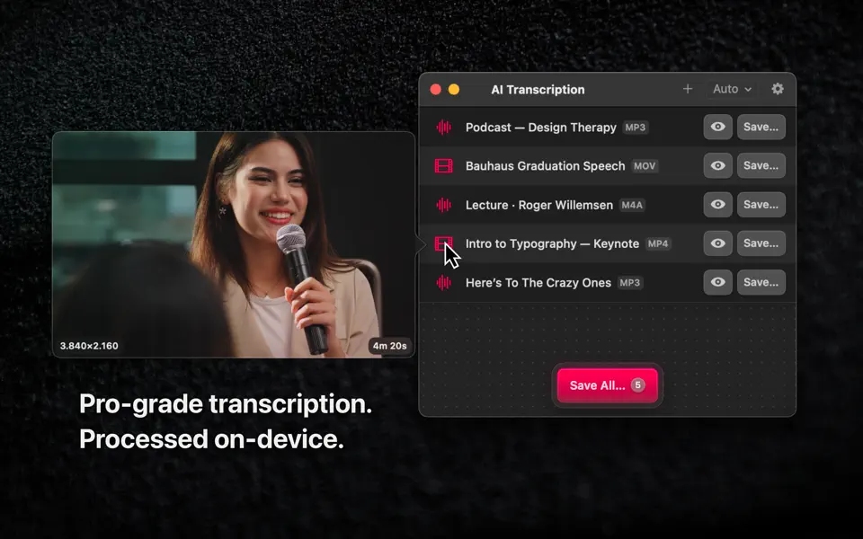 AI Transcription 2.15 Screenshot 1