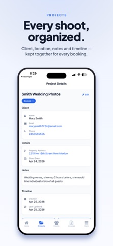 PhotoCRM — Photography CRM screenshot