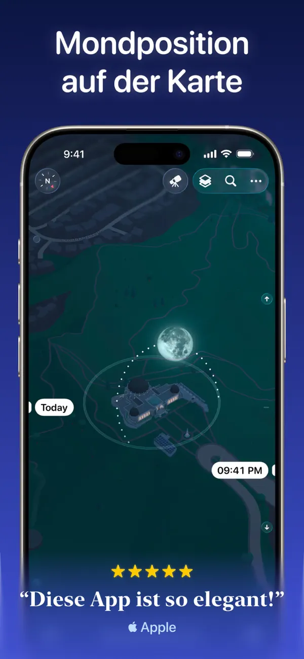 Moonlitt: Mond/Moon Tracker iPhone App Screenshot 8 – Wetter