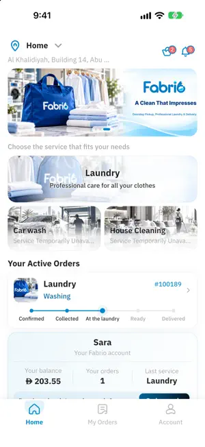 Fabrio App screenshot 1