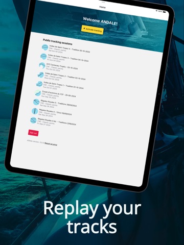 eStela: Regatta GPS Tracker iPad screenshot