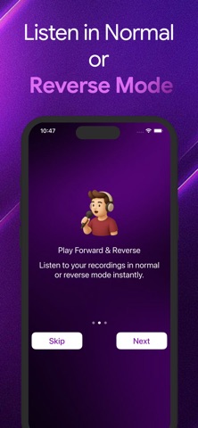 Voice Reverse Pro Recorder iPhone screenshot