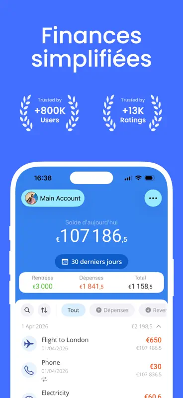 Budget & Dépenses - Moneyboard screenshot 1 of 9