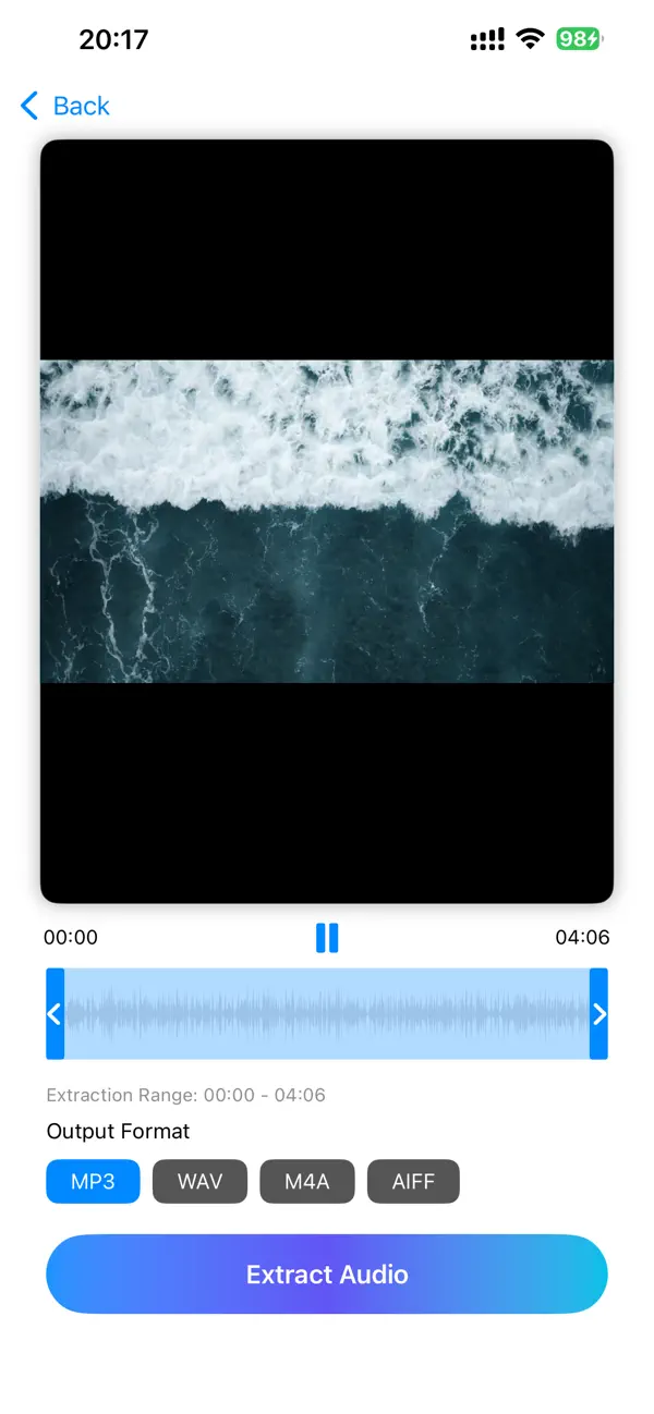 Screenshot #2 pour Audio Extraction Master