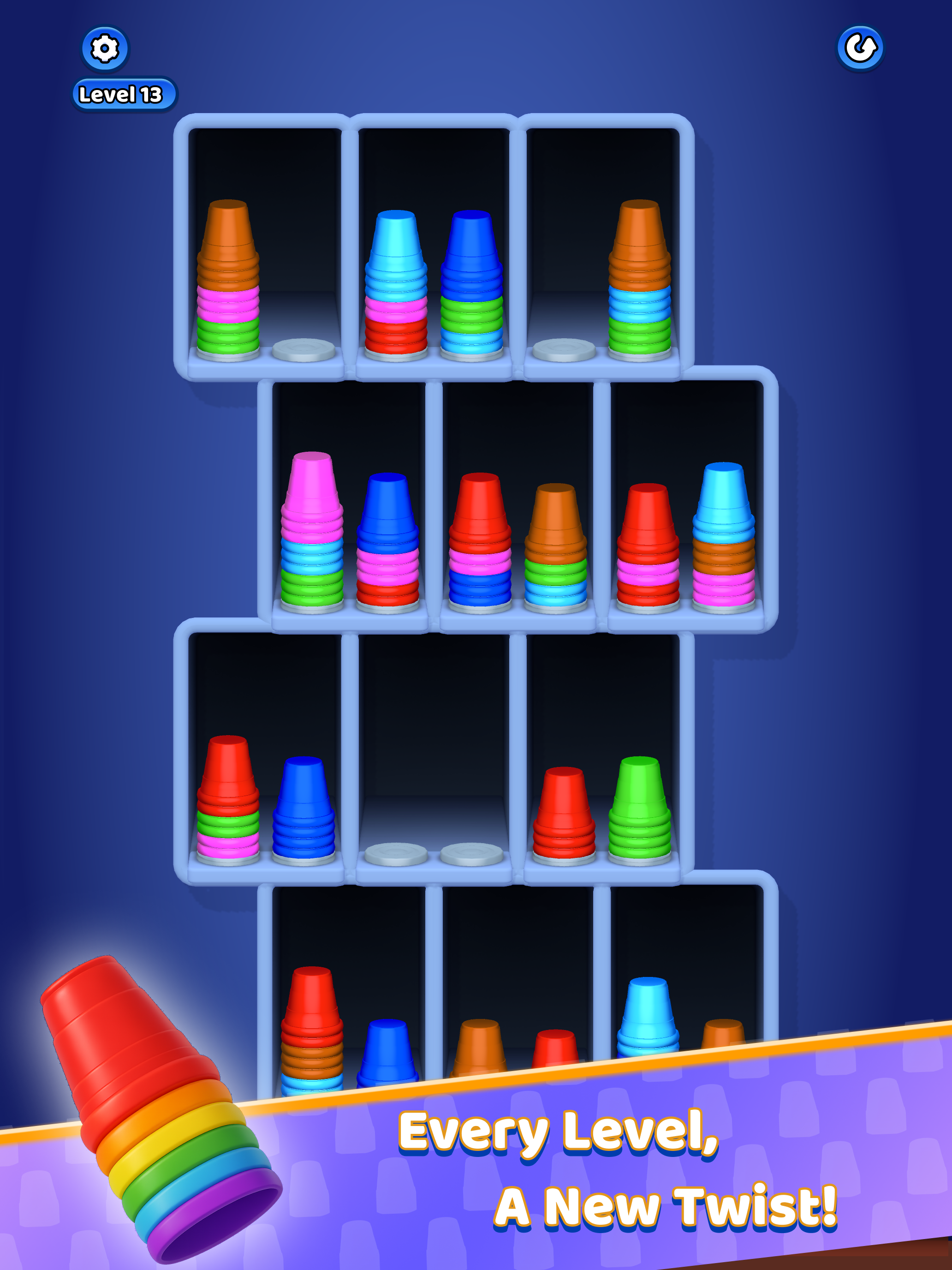 Cup Stack Sort screenshot 8