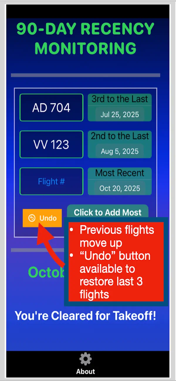 #3. Pilot Recency-Lite (iOS) Ved: Christian Cuenca