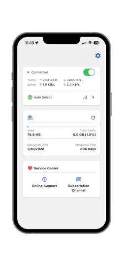 Скриншот SkiVPN на iPhone 3