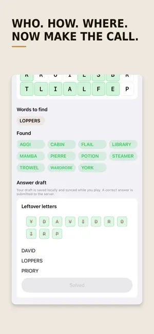 MurdSearch: Murder Word Search screenshot 4
