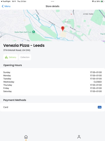 Venezia Pizza - Leeds iPad screenshot