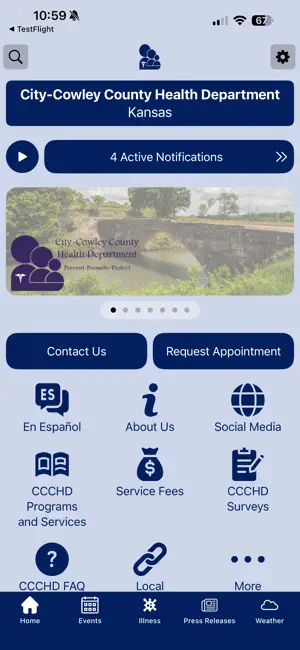 City-Cowley County Health Dept screenshot 1
