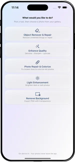 Offline AI Photo Fix Studio screenshot 2