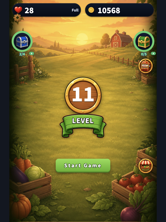 Tasty Farm: Match 3 Cooking iPad screenshot