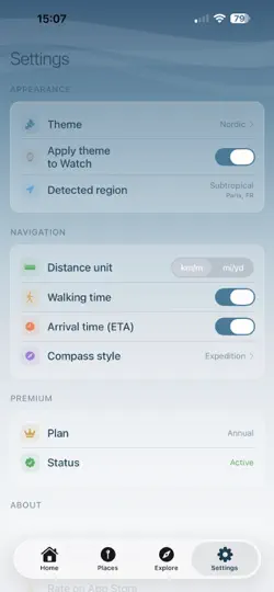 Screenshot von NuWay auf dem iPhone 4