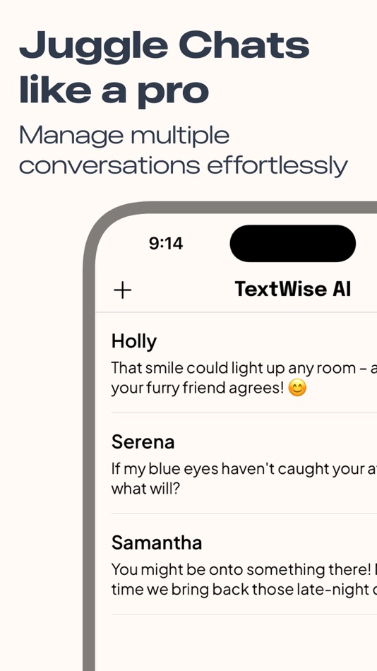 #4. Texting AI - TextWise (iOS) By: Jeremy Sharvit