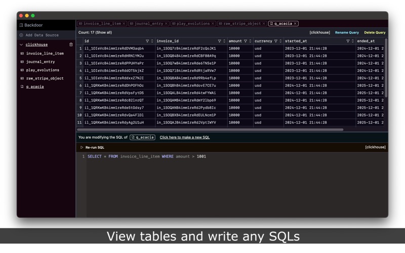 Backdoor Database Tool screenshot
