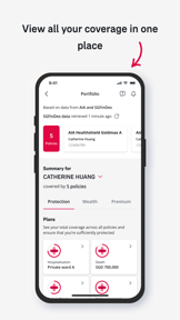 AIA+ Singapore screenshot
