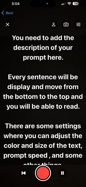 Seruz Teleprompter screenshot 1