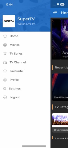 SuperTV App screenshot