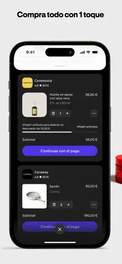 Captura de pantalla de Shop: Tus Marcas Favoritas en iPhone 4