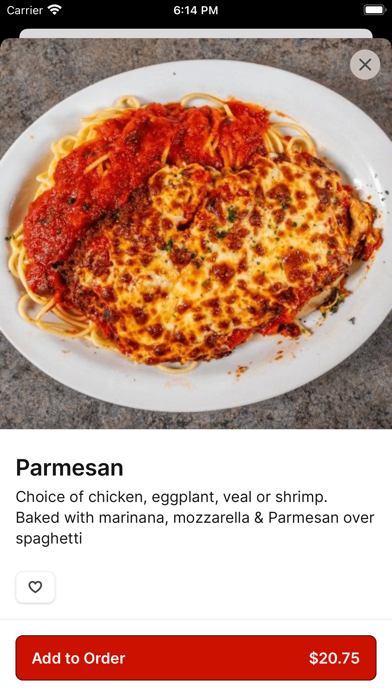 Taso Italiano To Go iPhone screenshot 4 - Food & Drink app