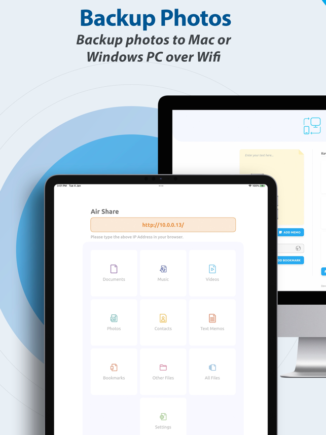 ‎Air Share Wifi File Transfer Screenshot