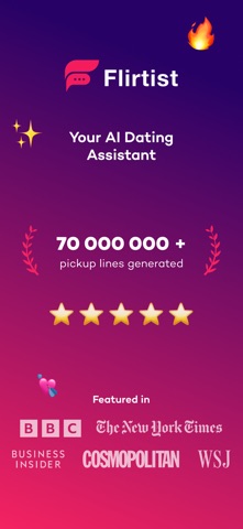 Flirtist - AI Dating Assistant iPhone screenshot