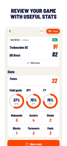 MyDataBasket: vos stats basket screenshot 6