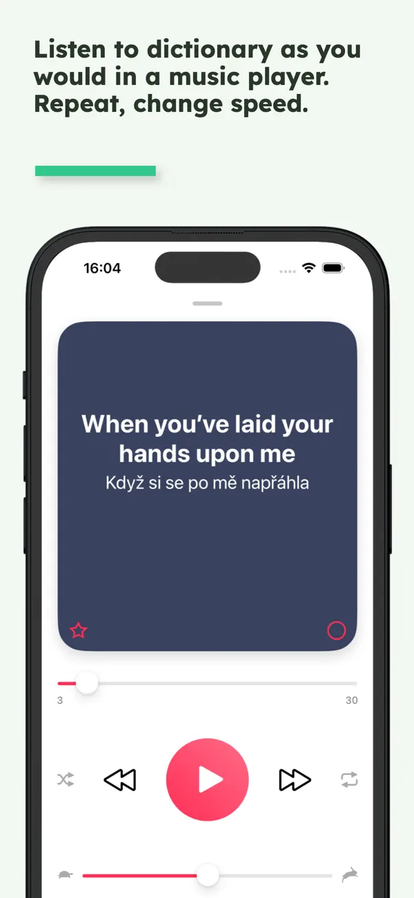 Screenshot #2 pour Vocabulary Player - MyPlaylist