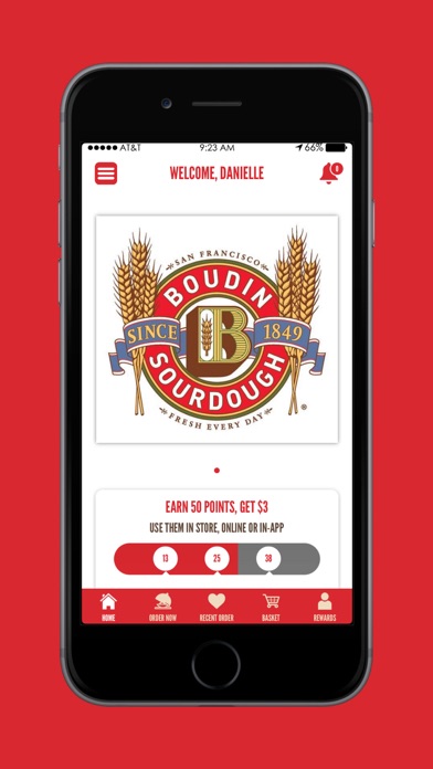 Boudin Bakery - Order, Rewards Screenshot