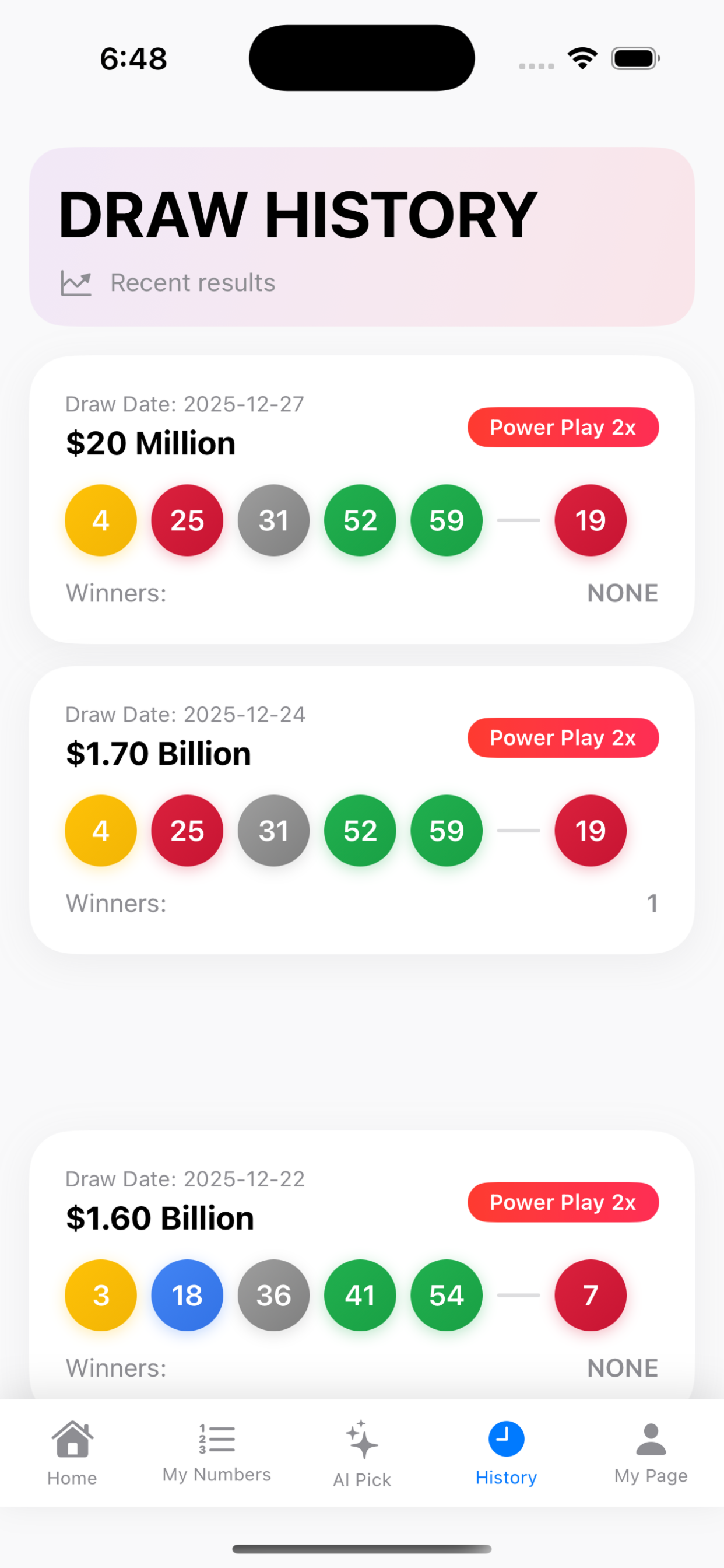 AI Powerball - Lucky Numbers screenshot 3