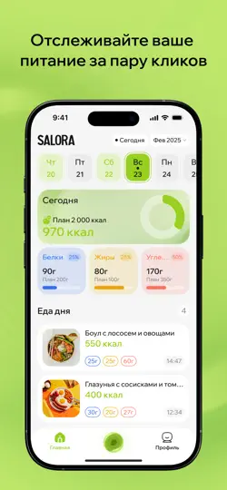 Скриншот Salora на iPhone 3