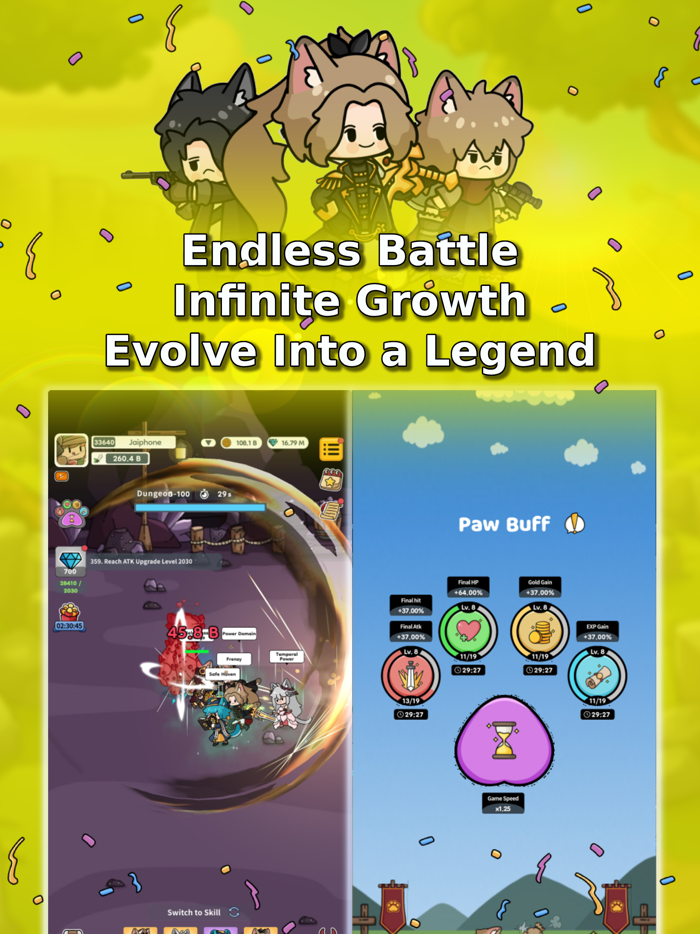 Cat Legends  Idle RPG Game