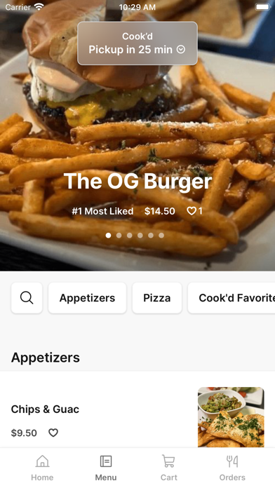 Cook'd Restaurant To Go iPhone screenshot 2 - Food & Drink app