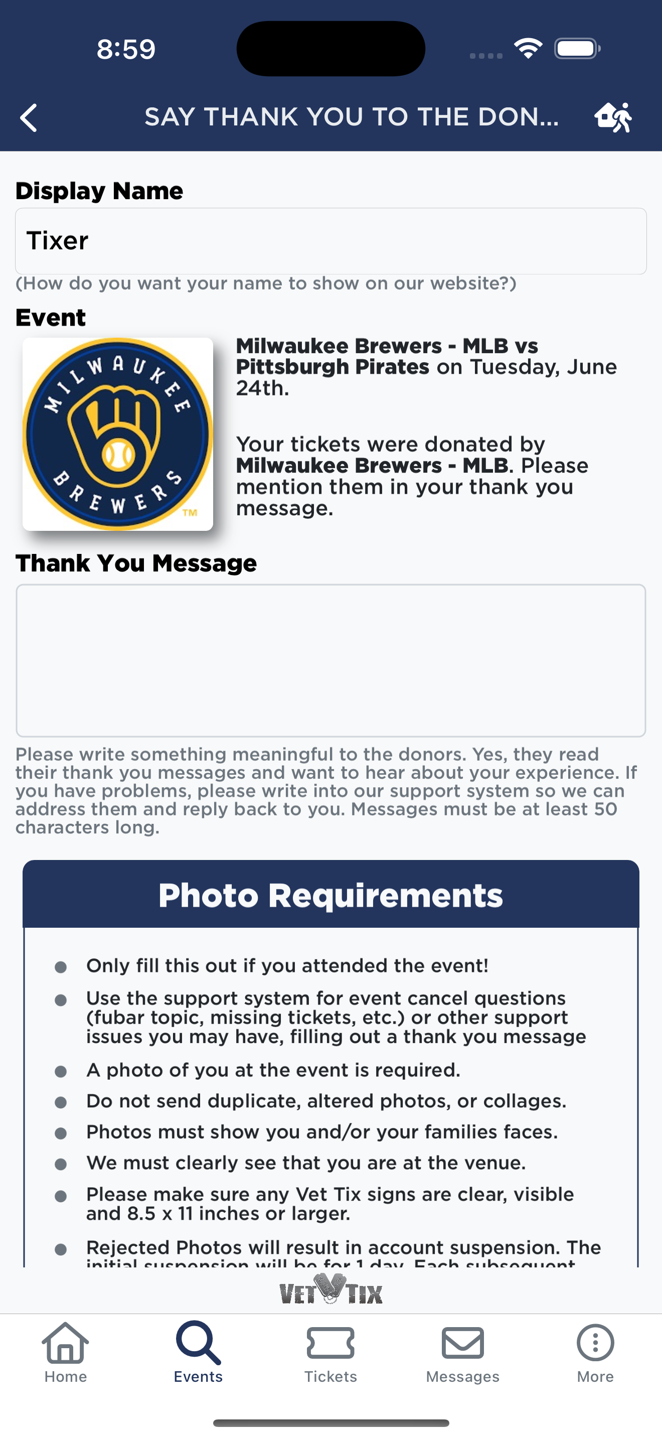 Vet Tix