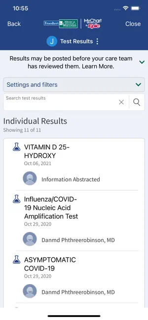 Froedtert & MCW screenshot 3