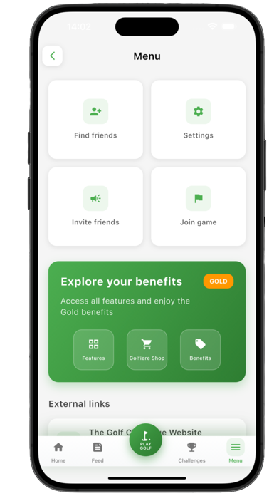 The Golf Challenge App screenshot