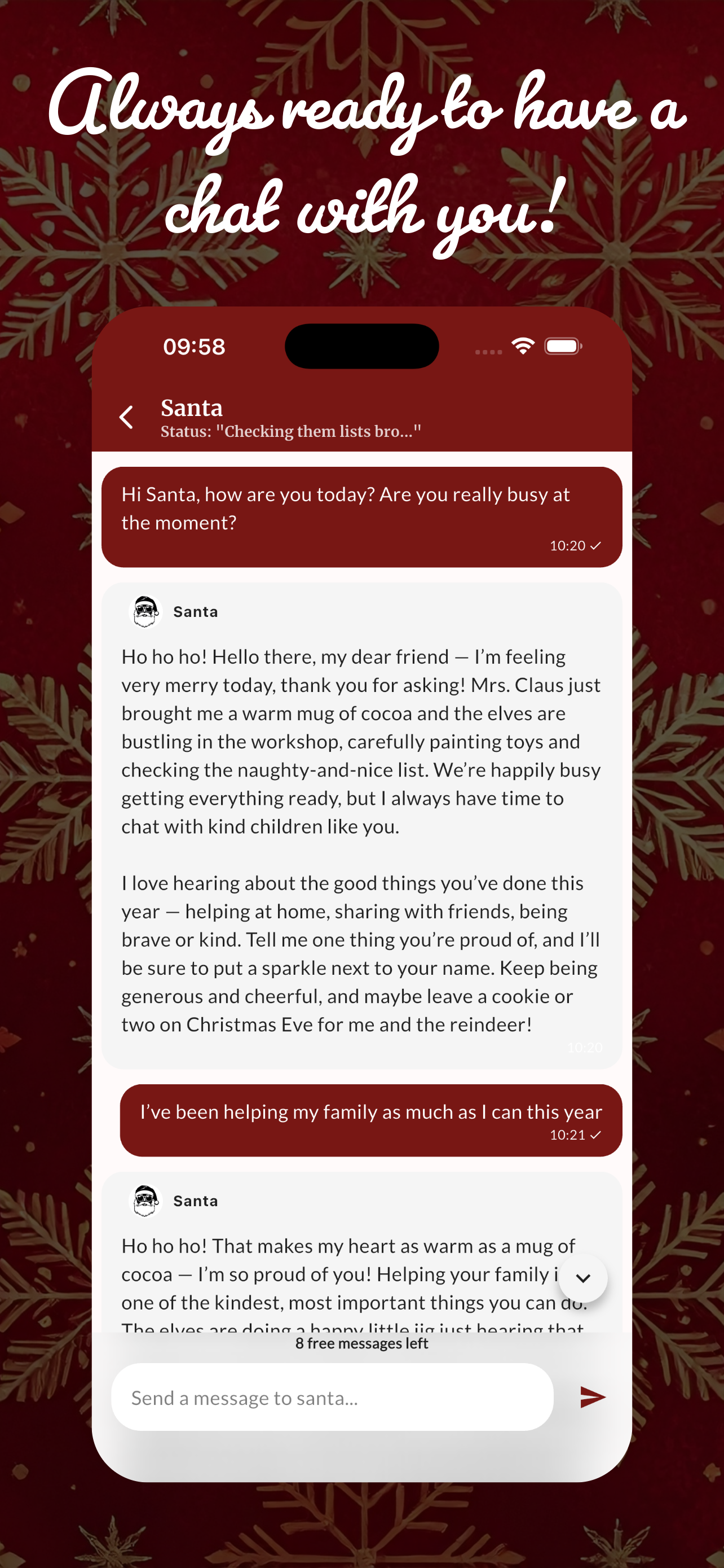 Talk to Santa!