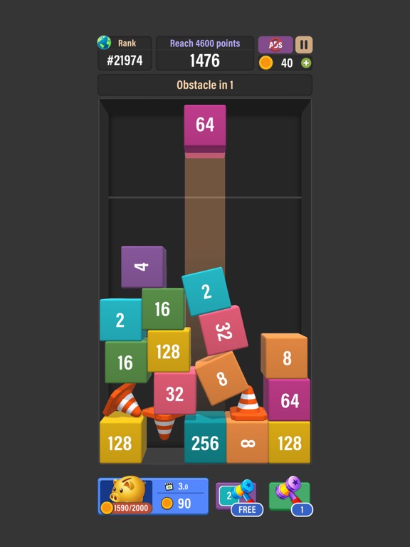 Screenshot #6 pour Drop Block 3D