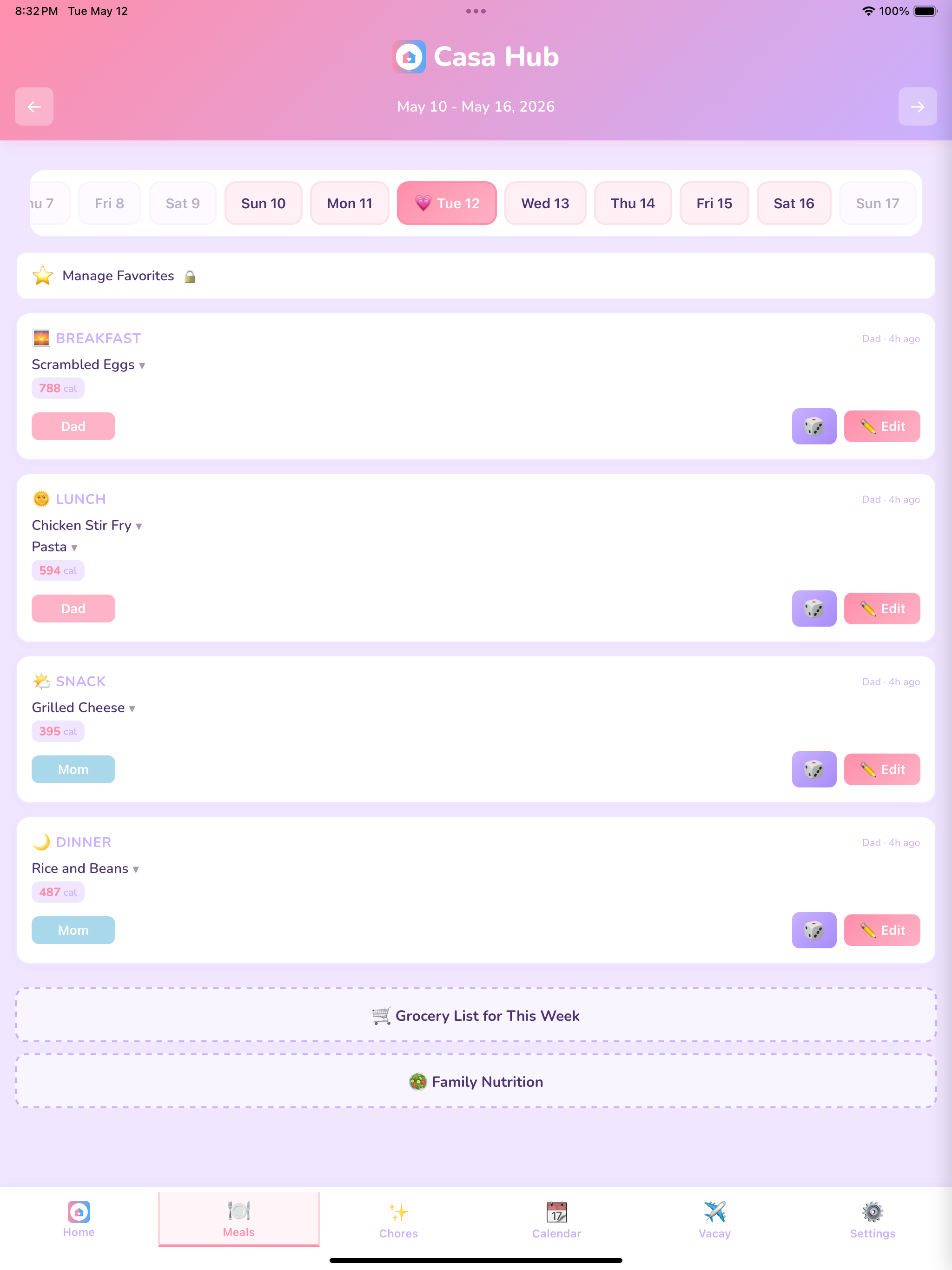 Casa Hub: Family Organizer